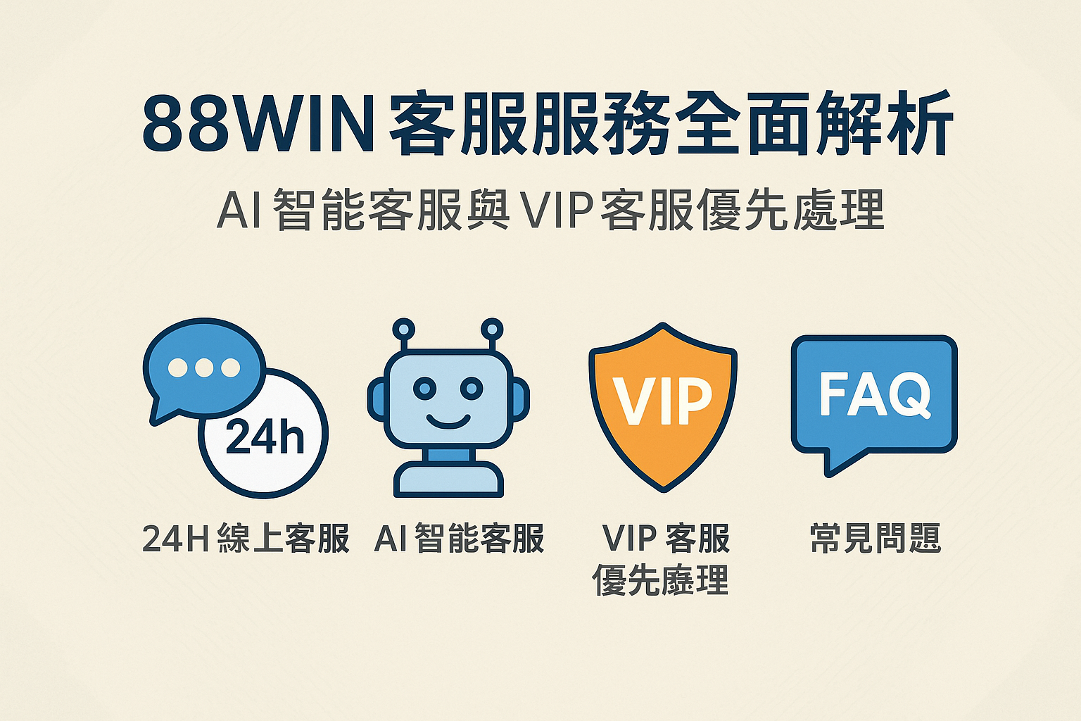 88WIN 客服服務全面解析｜AI 智能客服與 VIP 客服優先處理