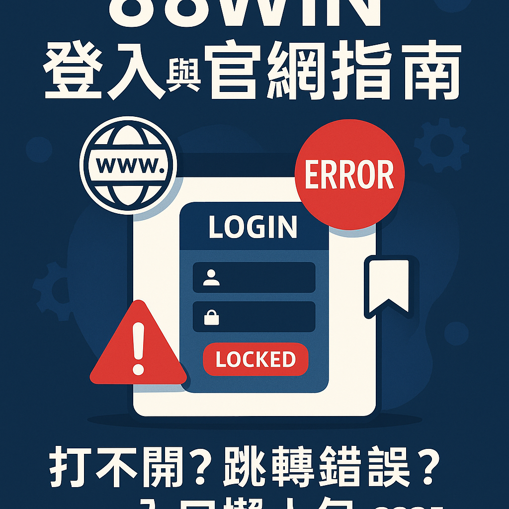 🌐 《88WIN 登入與官網指南｜平台打不開？跳轉異常與正確入口懶人包（2025）》