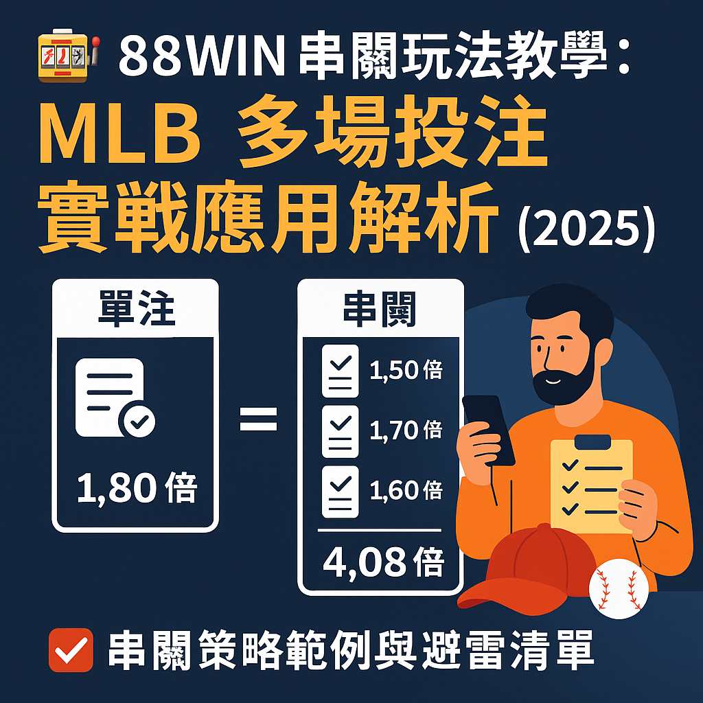 🎯 88WIN 串關玩法教學：MLB 多場投注實戰應用解析（2025）