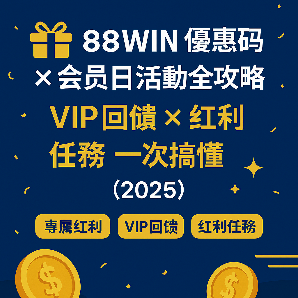 88WIN 優惠碼與會員日紅利活動懶人包圖解（2025 最新資訊）