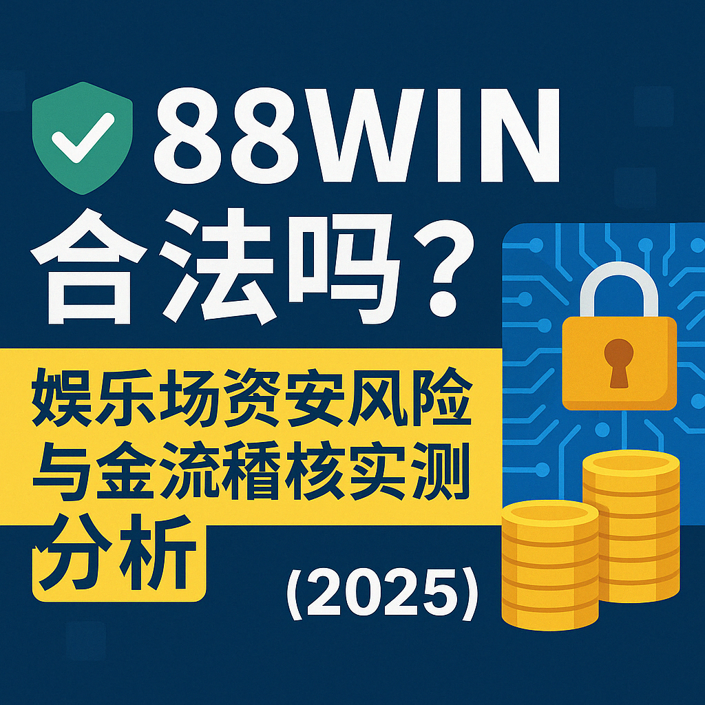 88WIN 合法性與資安風控封面圖,說明出金稽核與平台信任度評測(2025)