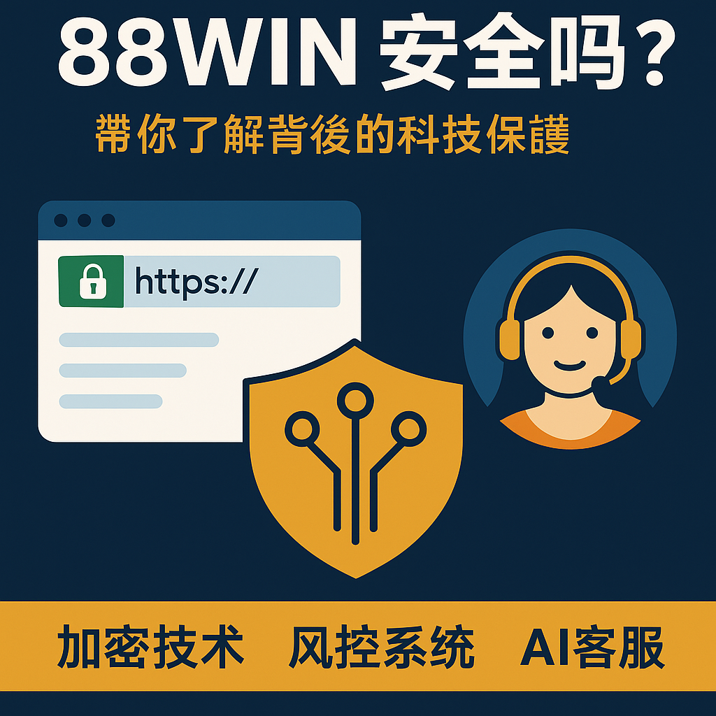 🔐 88WIN 安全嗎？帶你了解背後的科技保護：從加密傳輸到AI風控的全方位防護