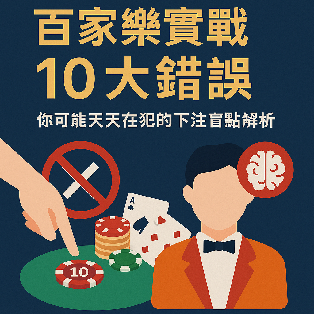 88WIN 百家樂玩家常見錯誤圖示與解法總覽，強調理性下注與行為修正
