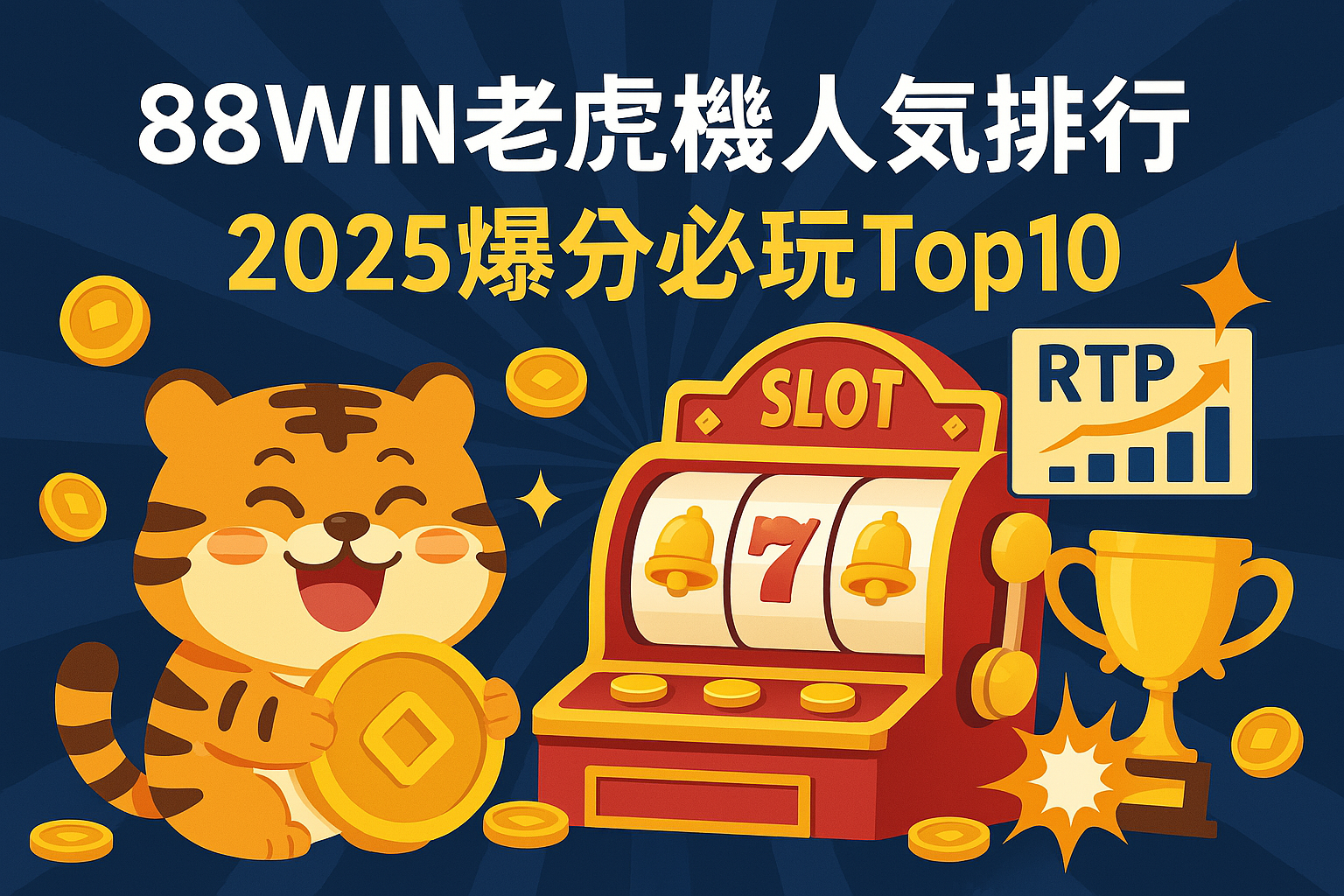「88WIN老虎機人氣排行榜」、「2025爆分必玩Top10」